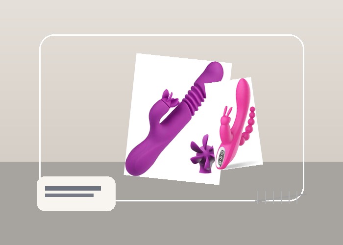Multi-Function Vibrators guide product scene with control panel toy, charging cable, remote or button cluster