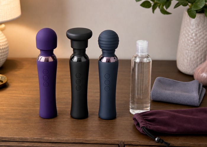 Tapping Vibrators guide product scene with tapping toy, beaded head, ring detail