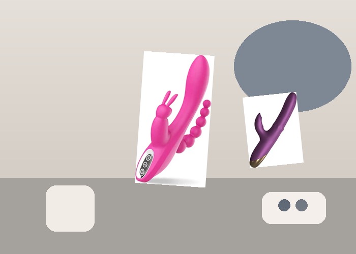 Multi-Function Vibrators guide product scene with control panel toy, charging cable, remote or button cluster