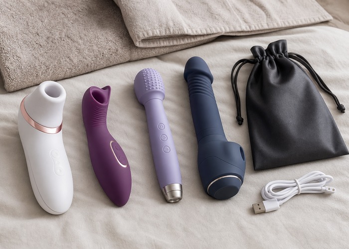 Multi-Function Toys guide product scene with multi-function toy, suction head, tongue-style tip