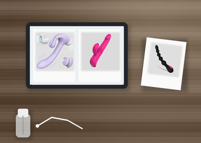 New Arrival Toys guide product scene with control panel, charging cable, remote